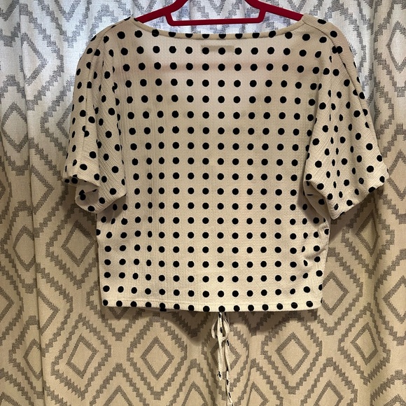 Zara Tie Front Blouse - Picture 3 of 5
